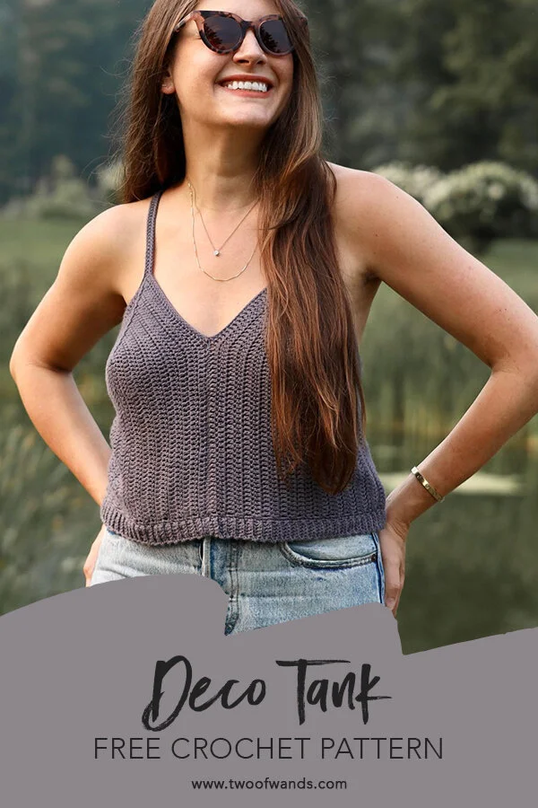 トップス deco depuis 1985 shrink une tank Deco Tank FREE Crochet Pattern — Two of Wands